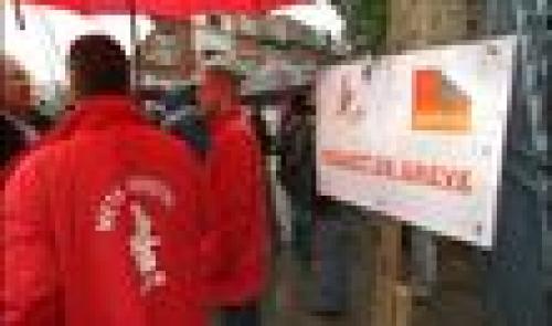 Métallos FGTB en grève